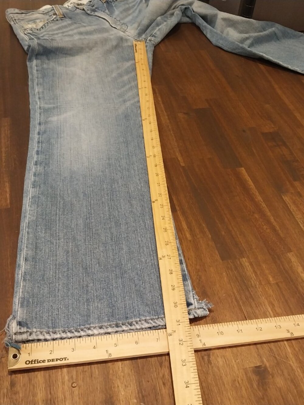 Mavi Jeans Men’s 32x32 Blue Med Wash Matt Relaxed Straight Leg Whiskering Fade. - Picture 15 of 15